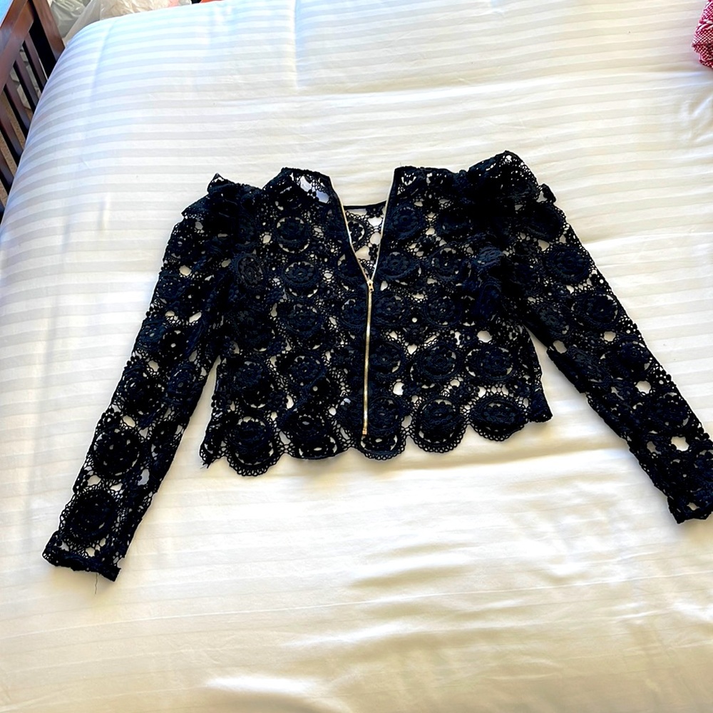 Black, festive jacket